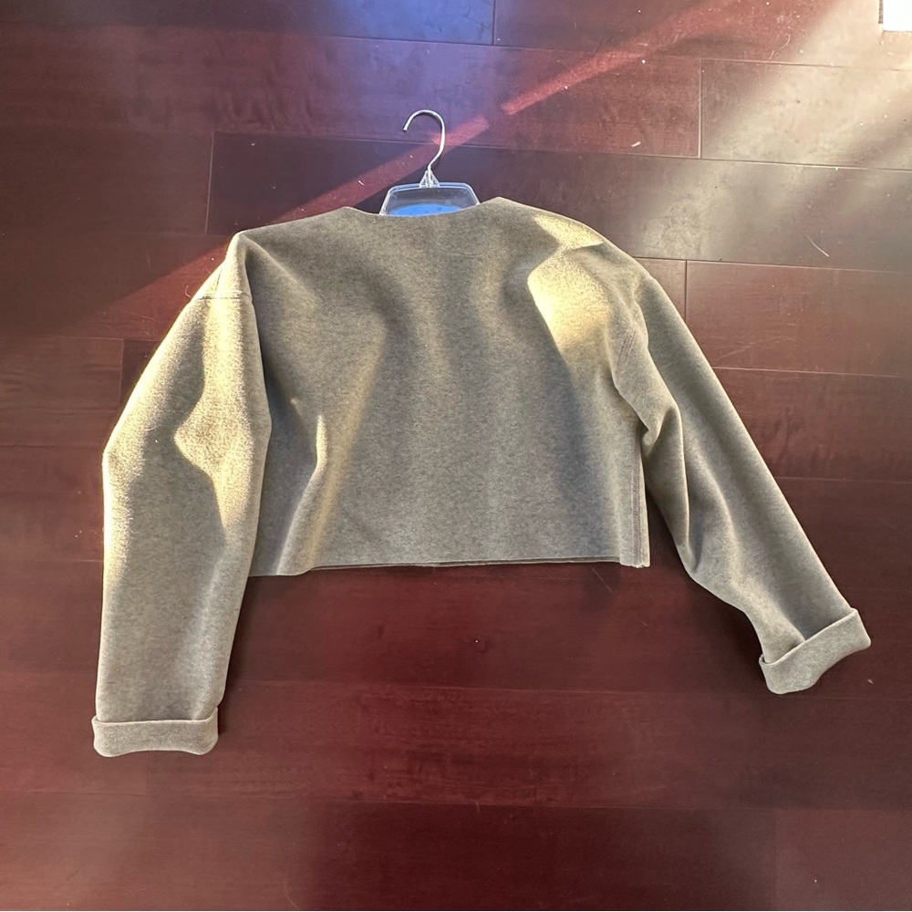 Live The Process Fleece Cropped Snap Button Jacket - Picture 2 of 3